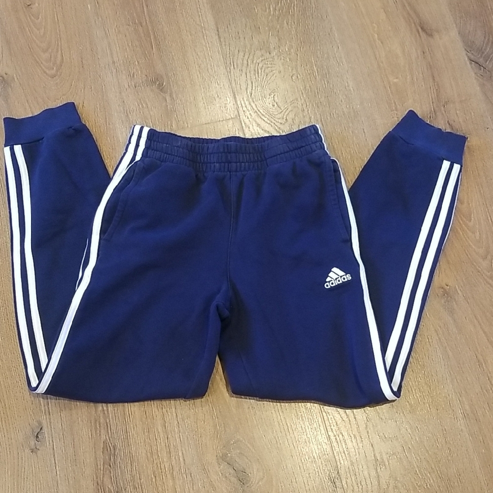 Adidas Kids Navy Blue Track Pants